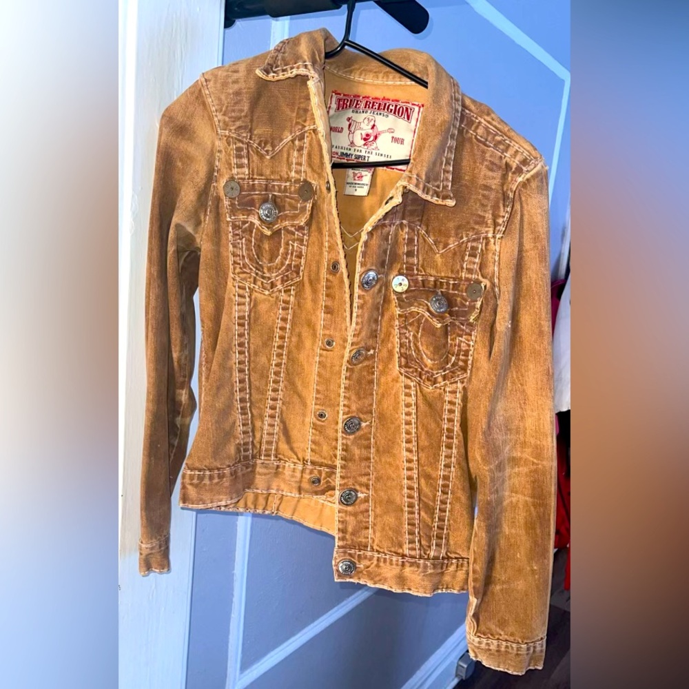 True religion trucker jimmy big T brown jacket